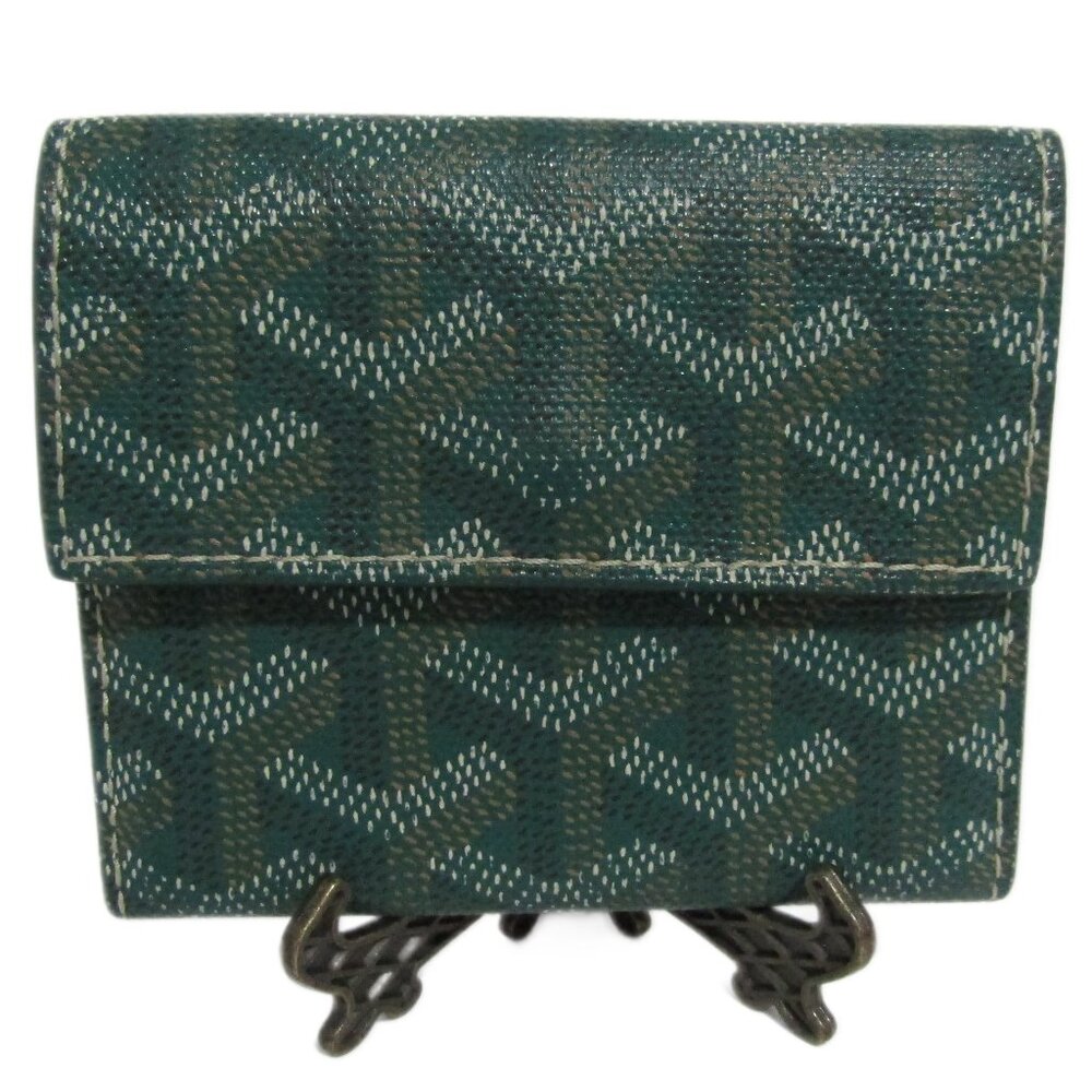 Authentic Goyard Marigny Wallet - Green Goyardine Canvas - Made in France